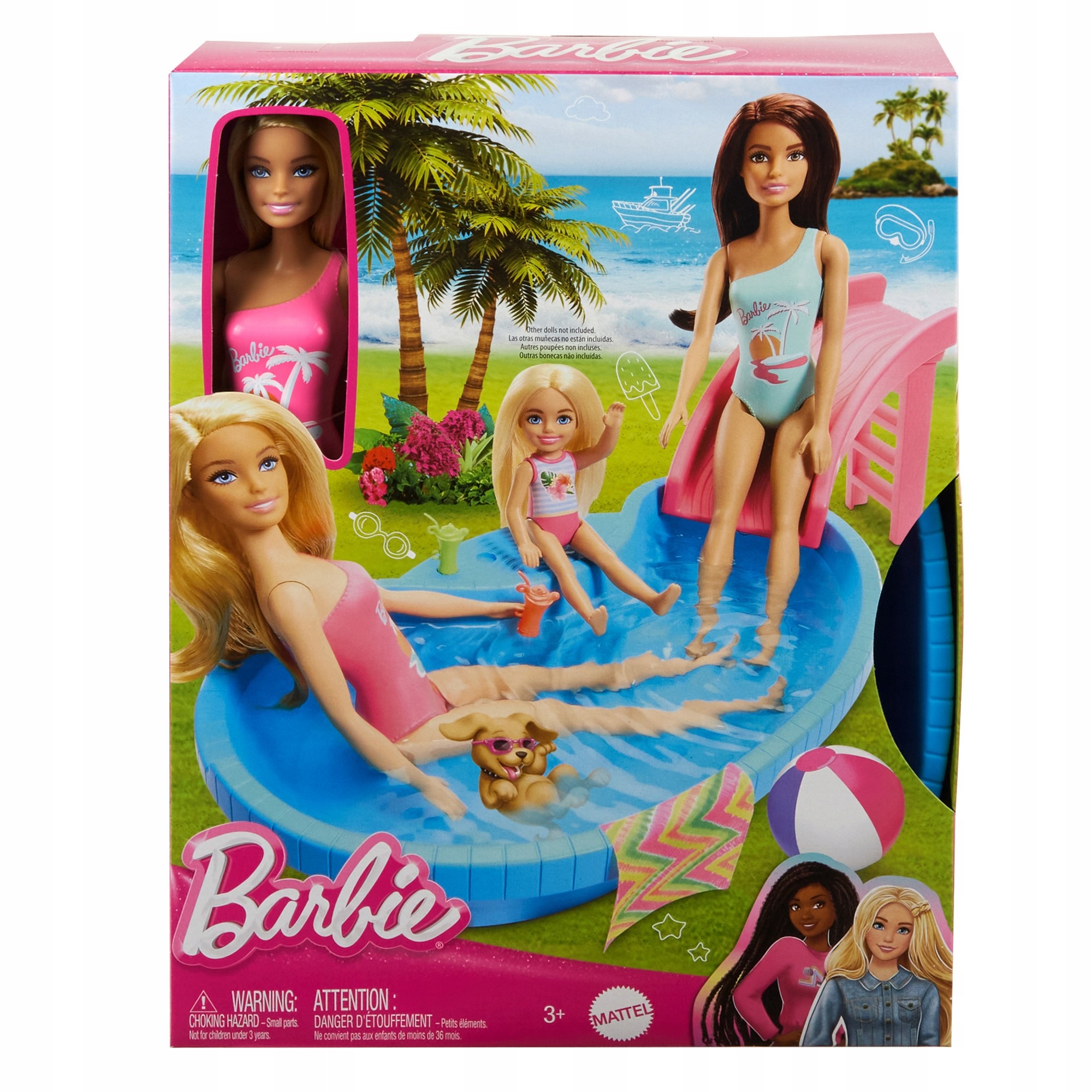 Sada Barbie s bazénom a bábikou HRJ74